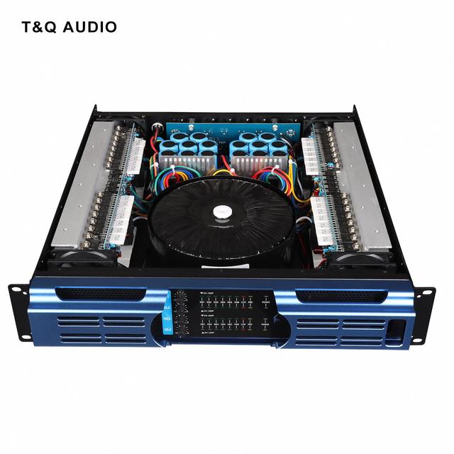 New Panel 4-Channel 800W Class H Power Amplifier 2U  with High Performance for Amplifier