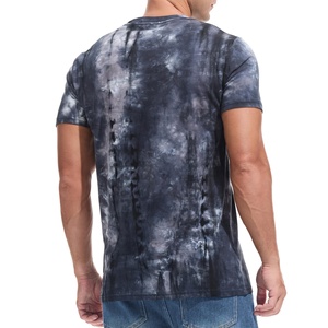 T-shirt en coton épais 280 GSM tricoté pour hommes, avec motif 3D vieilli, personnalisable avec logo vintage, impression DIY, vente en gros - Product Image 3
