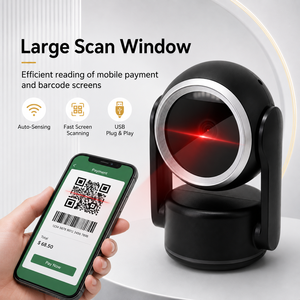 Escáner de Código de Barras de Escritorio X32, Lector de Códigos QR CMOS, 500K Píxeles, Detección Automática para Pagos en Puntos de Venta de Supermercados - Product Image 6