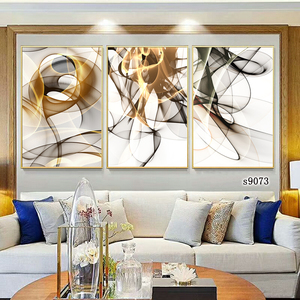 Cristal porcelaine mur Art encadré salon peintures murales abstraites oeuvre décorative paysage moderne peinture à l'huile - Product Image 2