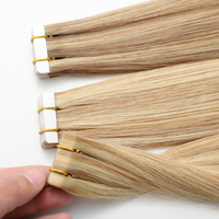 Extensions de cheveux Remy de luxe 100% alignées sur les cuticules, à bandes adhésives, cheveux vietnamiens, double trame, double tirage, lisses et soyeux