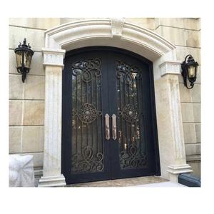 Belles portes en acier design de porte en fer avec bris de verre thermique - Product Image 6