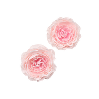 Dekorasi Natal bunga Peony buatan, kain sutra kepala bunga Peony buatan grosir 4.5CM untuk dekorasi dinding bunga pernikahan
