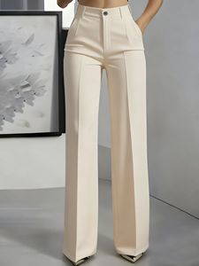 Nouvelle Arrivée 2026 – <span class=keywords><strong>Pantalon</strong></span> de Costume <span class=keywords><strong>Droit</strong></span> et Simple de Haute Qualité pour <span class=keywords><strong>Femme</strong></span>, <span class=keywords><strong>Pantalon</strong></span> Large pour le Bureau, Grandes Tailles Disponibles - Product Image 4