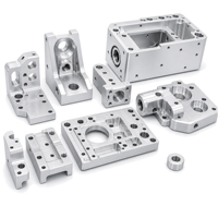 Pièces usinées CNC sur mesure en aluminium, boîtier carré, base de montage, bloc de cavité pour équipement d'automatisation industrielle