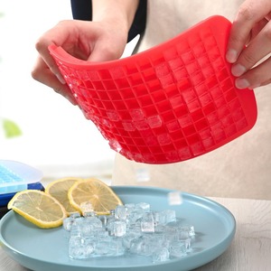 Moule à glaçons en silicone sans BPA, 160 compartiments, personnalisable, avec couvercle, pour congélation alimentaire et préparation de repas - Product Image 6