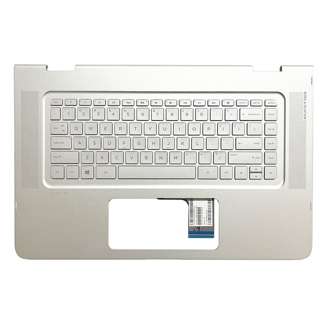 Original US Keyboard for HP Spectre X360 15-AP Laptop Palmrest Upper Cover Case Backlit Keyboard Replacement 841266-001