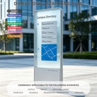 Marqueurs directionnels LED personnalisés, panneaux multicolores pour centres commerciaux, bureaux, propriétés et parcs industriels