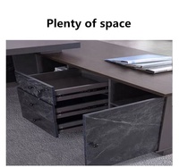 Nouveau moderne mobilier de bureau pas cher prix MDF dernière conception exécutif bureau en forme de L bureau table