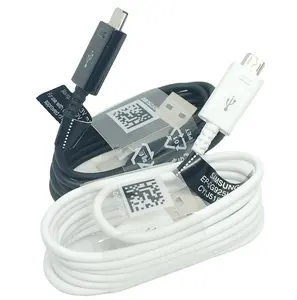Hızlı şarj kablosu orijinal orijinal mikro USB veri kablosu Samsung S6 s7 Note4 S4 S3 1.2M şarj kablosu siyah beyaz