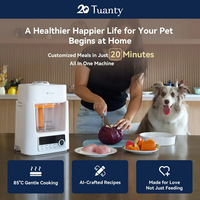 Machine à nourriture fraîche intelligente pour animaux de compagnie, portable, en plastique, grande capacité, pour chiens, haute efficacité, certifiée CE FCC RoHS