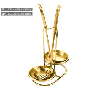 Juego de Cubiertos de Acero Inoxidable de Diseño Nuevo y Lujoso para Restaurante de Hotel, Colador de Sopa para Olla Caliente - Product Image 2