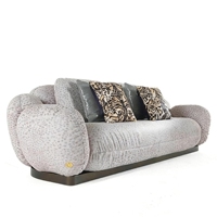 Modernes Italienisches Luxus-Ledersofa-Set in Modulbauweise, Kontraktmöbel für Fünf-Sterne-Hotel-Lobby, Lounge und Villenprojekte