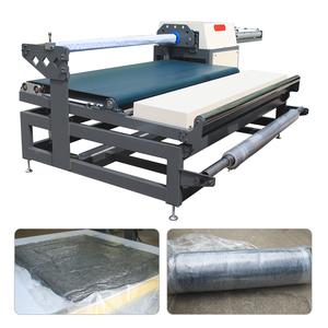 Máquina de laminación de <span class=keywords><strong>colchones</strong></span> semiautomática Máquina de paquete de rollos de colchón de espuma Máquina de laminación de guata de fibra de poliéster para colchón - Product Image 2