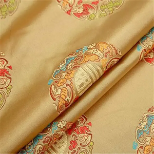 В наличии дышащий материал, китайский узор, удачи, популярная дешевая ткань из жаккардовой парчи, полиэфирная ткань для постельных принадлежностей - Product Image 4