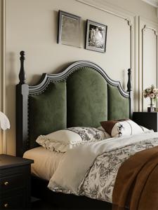 En stock, lit plateforme moderne en bois massif, finition noyer foncé, avec <span class=keywords><strong>sommier</strong></span> à lattes en bois, pour chambre double, mobilier <span class=keywords><strong>de</strong></span> maison - Product Image 5