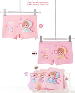 Biểu Tượng Tùy Chỉnh Phim Hoạt Hình Trẻ Em Của Bông Tóm Tắt & Knickers Cho 1-10 Năm Cô Gái Tuổi - Product Image 2