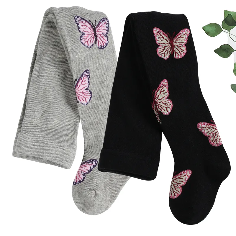 Newest Hot Sale Girls Newborn Kids Warm Pantyhose Baby Children's Soft Colorful Shiny Yarn Butterfly
