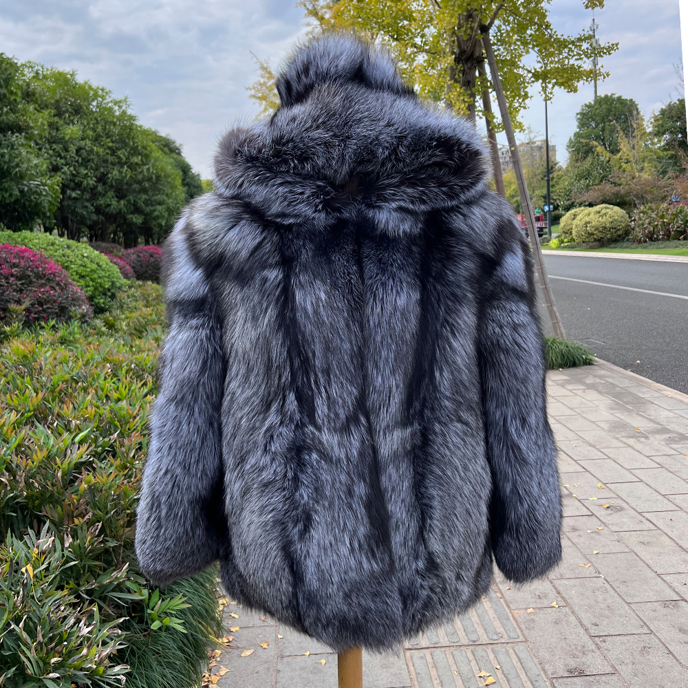 アンティミテ　2024winter fur coat サイズS Dressy Dyed Fox Fur Coat in Snow White