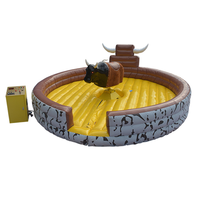 Machine de bulle mécanique électrique de 16,5 pieds, modèle Crazy Rodeo Bull, personnalisée pour parcs d'attractions et jeux pour adultes