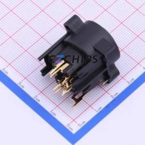 XJ-006H XLR Connector Through hole Component (THT) Connector - Product Image 2