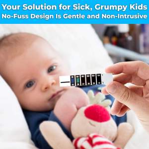 Adesivo de testa para bebês, tira termômetro personalizada de boa qualidade para crianças, bebês e adultos, adesivo para febre, para uso doméstico - Product Image 2