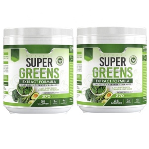 Mezcla de piel, proteína orgánica original, supercomida, polvo verde - Product Image 1
