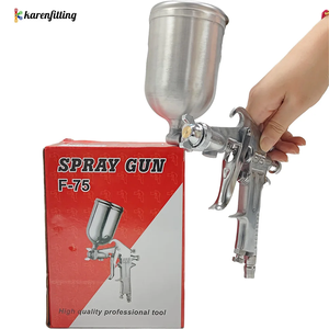 Pistolet de peinture sans air haute pression industriel F-75, capacité du gobelet 400 ml - Outil de peinture automobile DIY, effet de pulvérisation élevé, longue durée de vie - Product Image 2
