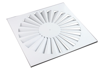 Diffuseur de ventilation à vortex rond réglable pour climatiseur industriel moderne, pour usage extérieur
