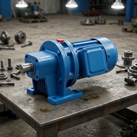 Moteur réducteur cycloïdal BWD1 avec protection IP55, boîtier en fonte, arbre à bride, rapport de vitesse 9-87 pour convoyeur et mélangeur