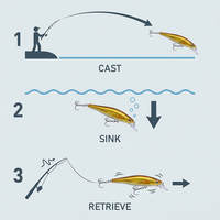 KAIDA Sinking Minnow Balıkçılık Yemi 80mm 10g Sert Yem 3D Gözlü Üçlü Kancalı Levrek Turna Uzun Atış için