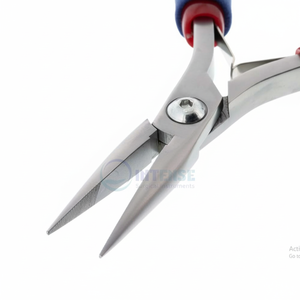 INSTRUMENTS DE SURGICAL INTENSE professionnels 5.5in pince à nez à chaîne longue pointe 1.3in bijoux en acier inoxydable dentelé faisant des perles - Product Image 1