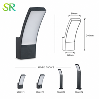 Applique murale LED d'extérieur moderne simple en gros pour cour entrée terrasse balcon jardin éclairage mural longue bande en aluminium