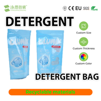 Pochettes souples personnalisées en plastique imprimé avec bec verseur, 500 ml, 1 L, 2 L, pour lessive liquide, 100 % recyclables