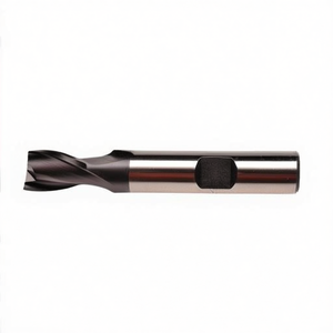 Ttake Standard Hss Co <b>Cutter</b> Ta1414 TiAlN Coated 30 Degree Helix Short For Slots 2 Cutting <b>Edges</b> Weldon Shank - Product Image 2