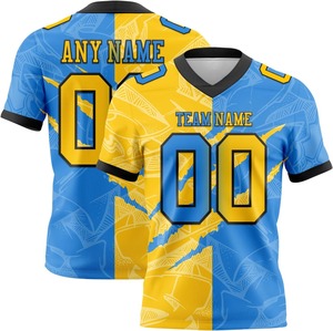 Camiseta de Fútbol Personalizada para Adultos, Transpirable, Resistente al Agua, Antipilling, de Poliéster con Cuentas, Impresión Digital Completa, de Secado Rápido - Product Image 1