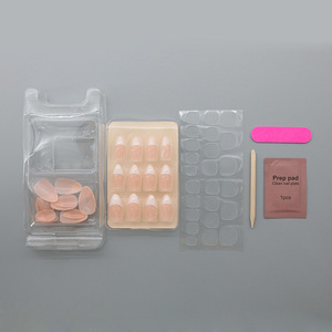 Presse sur <span class=keywords><strong>ongles</strong></span> avec logo personnalisé <span class=keywords><strong>faux</strong></span> <span class=keywords><strong>ongles</strong></span> vernis gel mat couverture complète 24 pièces/boîte emballage <span class=keywords><strong>ongles</strong></span> artificiels - Product Image 6