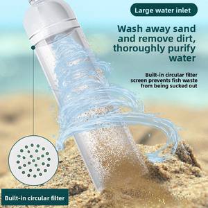 Petit Rectangle En Plastique Fish Tank Changeur D'eau Toilette Aspiration Manuel Mini Pompe Siphon Aspirateur Nettoyage Bouse - Product Image 4