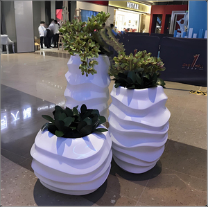 Macetas Modernas Redondas de Metal, Jarrón Artístico de Alambre Dorado para Decoración de Sala de Estar, Soporte para Plantas de Interior - Product Image 5