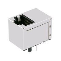 1-1840418-1 1000 Base-T 180-Grad-Ethernet-Steckverbinder mit Einzelport 10-poliger Vertikaler RJ45 Modularstecker