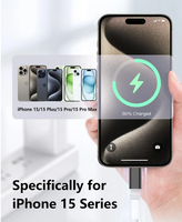 Carga Rápida y Transferencia de Datos, Nuevo Adaptador de Cable Tipo C a Lightning de 480 Mbps para Teléfono Serie 15, Salida CC para Tableta