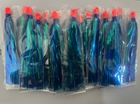 Mylar Flash Teaser Schwanz Bucktail Angel köder 10g Weighted Tailed Jig Head Salzwasser röcke Köder Jig Rig Troll ing Köder