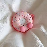 Donut Cartoon 3D für 4. Generation Pro2 für Kabellose Kopfhörer-Hülle 1/2 Generation Kreative Niedliche Kopfhörer-Hülle