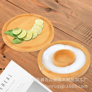 Caja de sal de bambú con cuchara para herramientas de bar, diseño minimalista reutilizable - Product Image 2