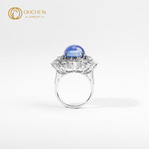 مختبر من OUCHEN مخصص من IGI لـ GIA معتمد من HPHT CVD ، ذهب 9k-24k للخطوبة وحفلات الزفاف للنساء - Product Image 3