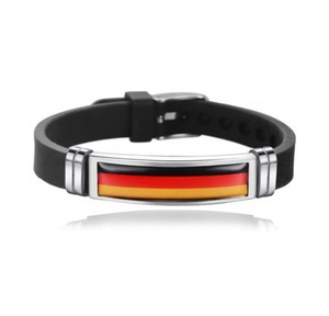 Custom <strong>Canada</strong> Stainless Steel Keychain JF Metal Stainless Steel <strong>Canada</strong> Silicone Wristband Bracelet - Product Image 2