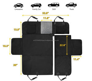 Housse de siège auto pour chien 6 en 1 pour siège arrière, imperméable, avec fenêtre en maille, anti-griffures, antidérapante, hamac pour chien - Product Image 2