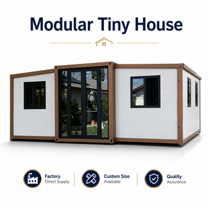 Casa Contenedor Modular Blanca con Estructura de Acero, Expandible, Prefabricada, Mini Casa, ADU, Oficina en el Patio Trasero, Hotel, Villa, Diseño Moderno, Local en EE. UU. - Product Image 3