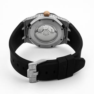 Orologio Iced Out con Diamanti Movimento Automatico di Lusso Fatto a Mano Completamente Tempestato di Diamanti VVS Moissanite Stile Hip Hop per Uomo - Product Image 3