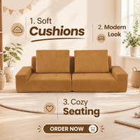Herstellungspartner für Neues Modulares Wohnzimmer-Sofa mit Maßgefertigten Hochdichten Schaumstoffblöcken und Vakuumkompressionsverpackung